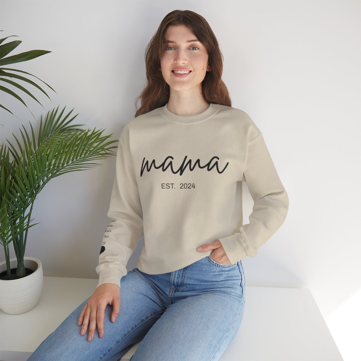 Personalized Mama Established Sweatshirt